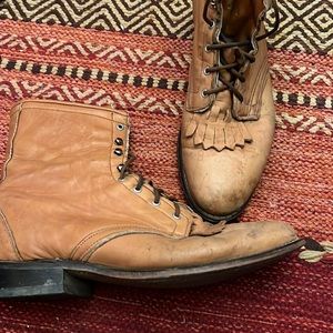 Leather booties